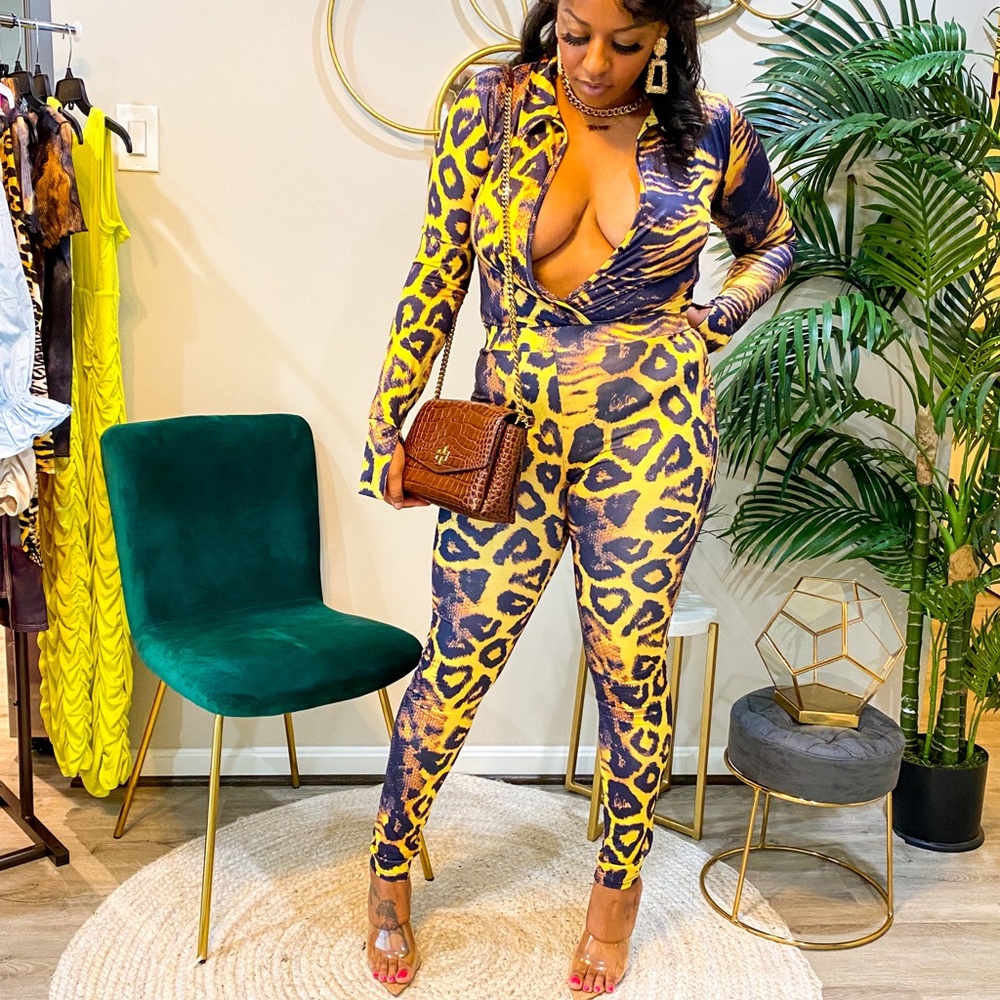 Wild about you bodysuit pant set